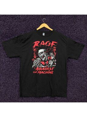 Rage Against the Machine Skeleton Lead Rock Band T-Shirt Size Extra Large